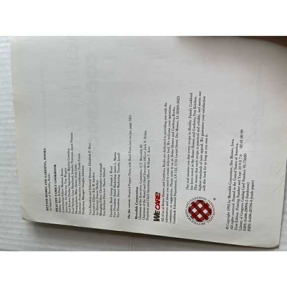 3/$15 Healthy Family cookbook by Better Homes & Gardens - Picture 5 of 9